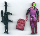 Vintage - Figurine G.I. Joe - S.A.W. Viper v1 (SAW) - Cobra Heavy Machine Gunner (1990) - marque HASBRO 